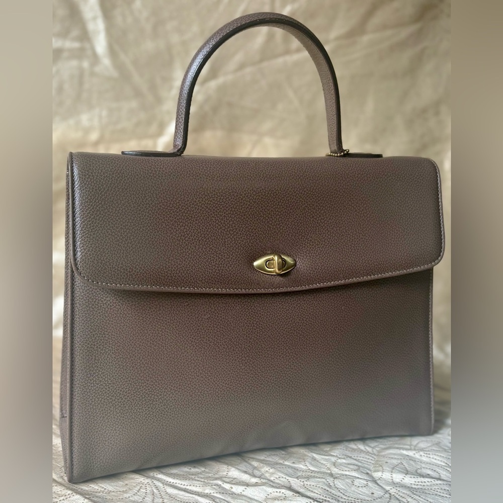 Vintage 1995 Coach Madison Copley bag (4414) with dustbag in Granite